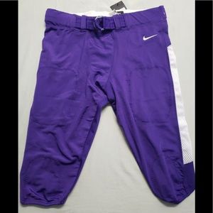 NEW Nike Team Vapor Pro Mens Football Pants 845930-546 Purple/White XL  $75